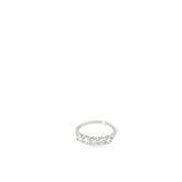 14k White Gold .83ct F VS2 5 Diamond Anniversary Band